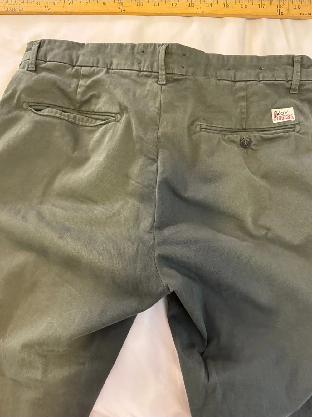 Roy Rogers Dark Olive Green Men's Chino Pants